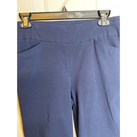 Chico’s Perfect Stretch Navy Blue Pants Ankle Women’s Chico's 0.5 - Picture 4 of 5